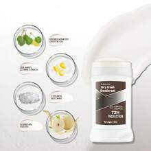 45克男士止汗香体露，72小时长效保护，防止白色和黄色污渍，保持干爽清新，适用于腋下和全身