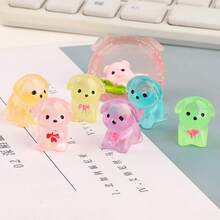 10/30/50pcs DIY Mini Puppies, Luminous Mini Resin Puppies, Mini Toys, Small Animals That Glow In The Dark, Suitable For Holiday Gifts, Sock Gifts, Party Gifts, Prank Games, Landscape Gardens - Multicolor - View 4