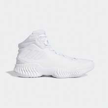 Adidas PRO BOUNCE 男士中帮极简篮球鞋，舒适运动休闲鞋 FW0902 - 白色 - 查看 5