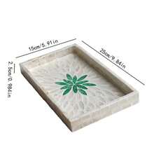 1 chiếc khay hình vỏ sò oval hiện đại, bề mặt được phủ lớp sơn chảy - Thích hợp cho Giáng sinh, Halloween, Lễ Tạ ơn, Ngày lễ tình nhân và các dịp khác. - Nhiều màu - Xem 14