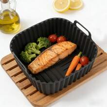 Silicone Air Fryer Mat, Reusable Silicone Baking Mat For Air Fryer, Oven, Grill, Kitchen Tool - Multicolor (small Rectangle) - View 5
