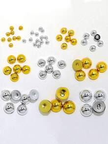 Bộ 12 hạt trang trí móng tay hình bán nguyệt màu vàng và bạc sáng bóng phong cách Y2K quyến rũ, phụ kiện móng tay 3D lấp lánh sang trọng, đa năng, phong cách punk cá tính, dụng cụ làm móng kiểu Hàn Quốc & Nhật Bản, móng giả tự làm không mùi và trang trí ốp điện thoại, trang sức móng tay, đá quý móng tay, dụng cụ làm móng, đá giả kim cương và quà tặng trang trí. - Nhiều màu - Xem 4