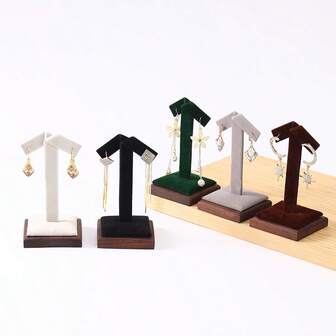 Premium Wooden Earring Display Stand, Minimalist Counter Store Dedicated Hanging Earrings, Jewelry Display Props Series