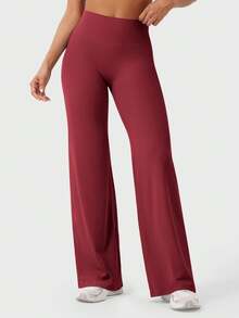 YEOREO Workout Leggings Womens No Front Seam Straight Leggings 31.5" High Waist Buttery Eddiy Gym Yoga Pants - 安可拉紅 - 查看 1
