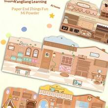 Water Vole Quiet Book Jelly Stickers Set, Reusable Creative Scene DIY Craft Toy, Improve Focus, Cute Sticker Art Toy Gift Box For Boys And Girls