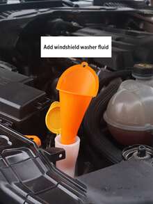 1pc Long Spout Hands-Free Funnel, Automotive Motorcycle Oil Fuel Additive Small Diameter Thick Funnel