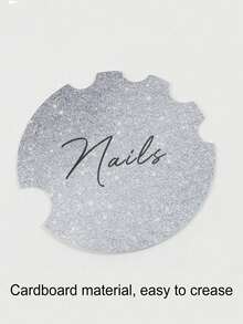 30*30cm Round Nail Art Photography Props, Nail Display Mat, Plush Live Streaming Decor, Nail Art Supplies, Nail Tools, Nail Art Tools, Back To School Season, Nail Art, Nail Sticker Tools - Multicolor - View 14