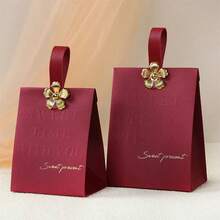 10 piezas Bolsas de regalo de dulces de estilo europeo de alta gama, adecuadas para bodas, fiestas de cumpleaños, festivales, eventos corporativos