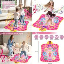 Tapete de Baile para Niños Juguetes Alfombra de Musica Electrica Juego Pad de Baile Alfombrilla Baile con 3 Niveles de Desafio Juguete Regalo para Niños Niñas de 4 5 6 7 8 9 Años PrincesaConveniente y duradero,Los favoritos de los niños - como en la foto - Ver 1