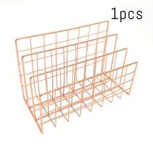 1 chiếc kệ đựng tạp chí 3 tầng bằng sắt - Kệ đựng tạp chí/báo kiểu dáng hiện đại có giỏ đựng, thích hợp cho gia đình và văn phòng. - Hoa hồng vàng - Xem 8