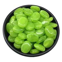 10颗/包 15x19毫米 亚克力椭圆形珠子，用于制作手链、项链、耳环等珠宝首饰，DIY配件 - 薄荷綠 - 查看 12