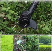 Desbrozadora Inalambrica,podadora/cortadora De Pasto Electri - Negro - Ver 7