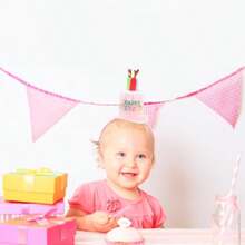 Diadema Diseño de Vela para Fiesta de Cumpleaños 3 Piezas Surtidas de Colores Accesorio Decorativo para Tocado Infantil Color Aleatorio Color AleatorioConveniente y duradero,Los favoritos de los niños - Azul - Ver 3