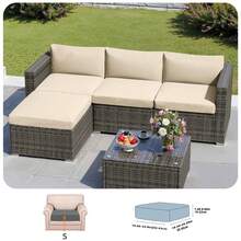 1pc Minimalist Solid Color Milk Silk Elastic Sofa Seat Cover, Universal Fit For All Seasons - Beige - View 14