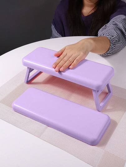 Foldable Plastic Manicure Hand Pillow, Raised For Nail Lamp, Plastic Hand Pillow Wrist Rest Holder For Nail Salon, Minimalist Style Hand Pad Desk Mat Luxurious Hand Pillow Tool Stand, Portable