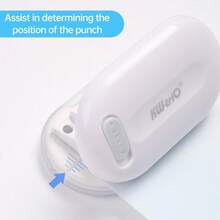 Mini 3-Hole Paper Punch - Handheld Loose Leaf Punch With 5.5mm Opening, 5 Sheet Capacity - Ideal For Notebooks, Scrapbooks, Diaries, Calendars, DIY Projects, And Office & School Supplies - Mint Green - View 4