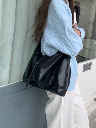 Vintage Armpit Bag For Women, Casual Tote Bag With Large Capacity, Crossbody Bag, Autumn/Winter New Korean Fashion