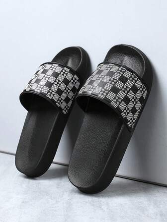 Pantuflas casuales tipo slip-on para parejas, simples y de moda talla grande, con punta abierta, suela suave de EVA, aptas para uso interior y exterior