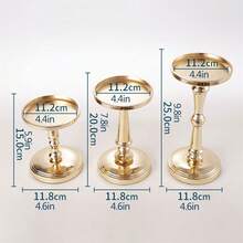 Iron Candle Holder Creative European Style  Metal Candlestick Holders For Table Home Holiday Decor - Yellow - View 6