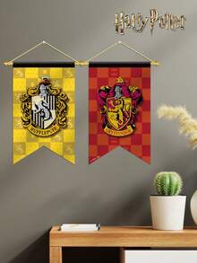 Harry Potter 1 lá cờ trang trí tường sân vườn, cờ đuôi én cổ điển sáng tạo của các nhà Gryffindor, Slytherin, Hufflepuff, Ravenclaw, trang trí tường theo chủ đề thế giới phù thủy, đồ trang trí sân vườn, trang trí tiệc lễ hội, biểu ngữ lễ hội, trang trí phòng [Được cấp phép chính thức] - Nhiều màu - Xem 3
