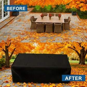 户外花园家具罩，防水防雨防雪，带抽绳封口，适用于户外花园露台家具