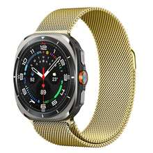 适用于三星 Galaxy Watch 8 40mm/44mm 和 Watch 8 Classic 46mm 的金属表带，柔软不锈钢网状表带，磁吸式表扣设计，男女通用，适用于 Galaxy Watch 8/8 Classic 2025 - Galaxy watch 8/8 Classic - 查看 11