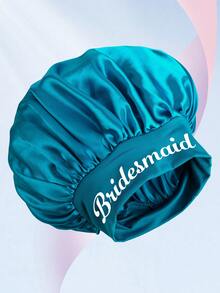 1 bonetă de păr pentru domnișoare de onoare, pentru păr creț, cadouri creative de nuntă pentru domnișoare de onoare, bonetă moale de protecție a părului cu bandă lată pentru somn, utilizare zilnică - poliester, femei, îmbunătățirea buclelor, fără parfum, coafură normală, - Multicolor - Vizualizare 13