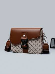 Peach Tree Men's Clutch Bag, Square Pillow Bag, Wristlet, Wallet, Crossbody Bag 2-In-1, Neutral Business Storage Bag Suitable For Business Trip, Toiletries Storage, Handbag, Wristlet, Men's Gift, Valentine's Day Gift, Father's Day Gift, Multi-Purpose, Dorm, University Valentine'S Day Phone Bag - Multicolor - View 13