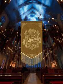 Harry Potter 1pc Vintage Tasseled Hogwarts Four Houses Garden Flag, Suitable For Outdoor Yard, Garden, Patio And Home Decor - Magic Scene Decoration, Great For Parties, Holidays And Fan Events, Flag Only, No Flagpole Included - Multicolor - View 10