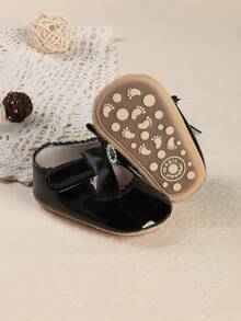 New Spring/Autumn Infant Girl Anti-Slip Soft Sole Princess Shoes, 0-1 Years Old Toddler Shoes - Black - View 2