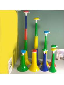 4pcs Telescopic 4-Section Large Megaphone Cheering Props (Random Color)