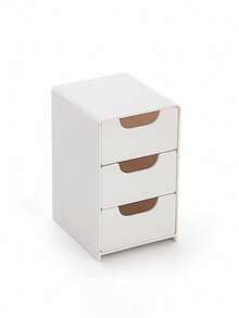 三层桌面收纳盒，带抽屉 - 非常适合存放办公用品、珠宝和化妆品 - 便携式隔层收纳盒（4.92 英寸 x 8.7 英寸 x 2.99 英寸） - 彩色 - 查看 10