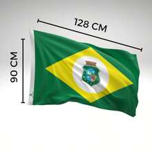 Bandeira do Estado do Ceará Uma Face Estampada Tamanho 70x100cm - Multicolorido - Visão 3