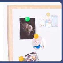White Wooden Frame Magnetic Whiteboard, Single/Double Sided, Hanging, Office/School/Home Use, Erasable - White - View 4