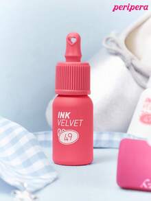 Peripera K-Beauty Ink Velvet Lipstick, High Color Payoff, Long-Lasting, Lightweight, Gluten-Free, Preservative-Free, Velvet Matte Lipstick, Liquid Lipstick, Smooth, Long-Lasting Color, Korean Cosmetics - #49 Last Red - View 8
