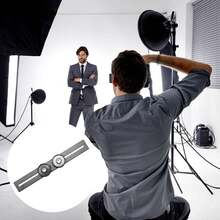 Soporte de doble intermitente para cámaras DSLR y luces LED, aleación de aluminio de 1/4 3/8 agujero de tornillo - 1 - Ver 6