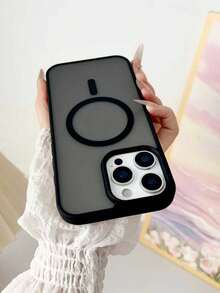 Defender MagSafe Magnetic Phone Case, Compatible With IPhone, Soft Shock-Absorbing, Black Phone Case - Black - View 5