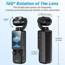 W&O New Vlogging Camera: 4K Digital Camera With 180° Rotating Lens & 16x Zoom​ - Features 1MP Photos, Autofocus, And Flash For Night Shooting. Supports 32GB Memory Card With 2000mAh Battery. An Ideal Gift For Valentine's Day, Christmas, And Travel Adventures. - 黑色 - 查看 4