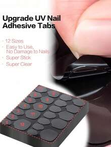 480pcs Wearable Jelly Gel Nail Stickers, UV Jelly Nail Stickers, Double-Sided Jelly Press-On Nail Stickers, UV Cured Nail Gel, Non-Peeling, Long-Lasting, Can Be Worn With Fake Nails, Requires Curing, Valentine's Day DIY Nail Art Supplies, Suitable For Nail Salon Auxiliary Tools