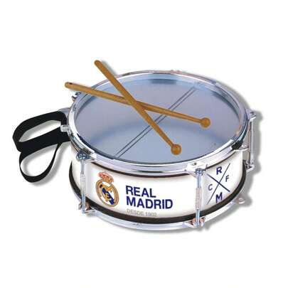  Real Madrid Metallic "Sounder" Trommel ✅ Levering binnen 24/48 uur naar Spanje (vasteland) - Muzikaal Speelgoed - Reig - Ref. 6700