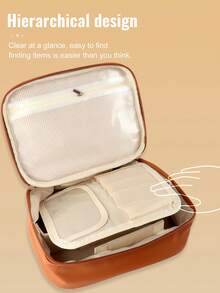 40pcs Makeup Brush Set, All-In-One Beauty Tools Kit Including Blush Brush, Powder Brush, Eyeshadow Brush, Makeup Sponge, Makeup Remover Puff, Brush Cleaning Bowl, Cosmetic Bag, Suitable For Daily Facial Makeup - Coffee Brown - View 10