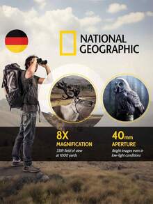 Ống nhòm cầm tay độ phóng đại cao, độ nét cao, làm bằng chất liệu ABS - Món quà Giáng sinh hoặc sinh nhật tuyệt vời dành cho bạn trai hoặc bố, thích hợp cho cắm trại, tham quan, sự kiện thể thao, hòa nhạc và săn bắn. - Nhiều màu - Xem 5