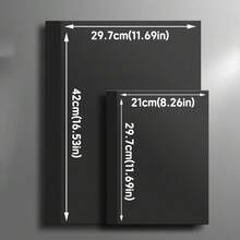 20 Blatt Premium Schwarze Karton Dickes Stabiles Matt Papier für professionelle Kunst, Malerei, DIY Handwerke und Premium Geschenkverpackungsprojekte - 20 Blatt schwarzer Karton - Übersicht 3