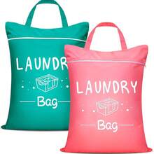Grand sac à linge de voyage, lavable et idéal pour les vêtements sales, parfait pour les voyages, le linge sec et humide, les maillots de bain, la salle de sport, le lavage du linge, la piscine et les chambres d'étudiants. - Multicolore - Voir 4