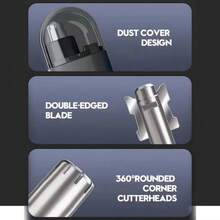 OBOVAY 150mAh可充电电动无痛耳鼻毛修剪器，便携易用，男女通用，可水洗鼻毛修剪器，清洁方便 - 彩色 - 查看 6