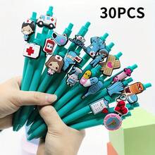 20/30 piezas Bolígrafos de enfermera/médico para escribir, regalo del Día de la Enfermera con estilo aleatorio, de vuelta a la escuela - Multicolor - Ver 6