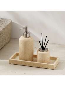 1pc Luxury Bottle Set Including Lotion, Shampoo, Hand Wash, And Shower Gel With Pump Dispenser - Multicolor - View 10