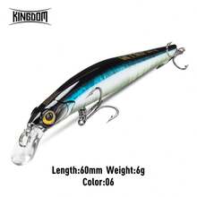 Kingdom Kingart Sinking Minnow Fishing Lures 6g 9g 14g 18.6g Jerkbaits With Center Of Gravity Transfer System Wobblers Hard Baits For Freshwater And Saltwater Sea Bass - Multicolor - View 15