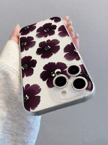 1个花卉印花图案手机壳，精准开孔保护摄像头，兼容三星、Nothing、Pixel、INFINIX、苹果、小米、Redmi等品牌手机。 - 彩色 - 查看 6