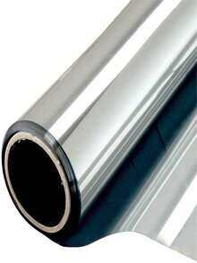 1Roll One Way Mirror Window Film Silver Reflective Self Adhesive Sun Block Sticker Anti UV Heat Control Privacy Protection Glass Tint - Multicolor - View 84